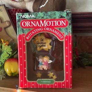Vintage 1989 NOMA Ornamotion Rotating Ornament New in box